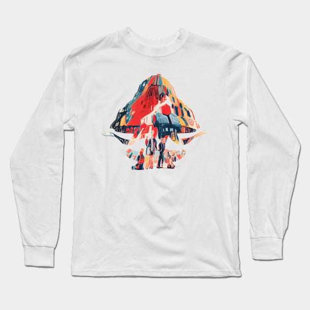 Psilly Cyben X A.I. Long Sleeve T-Shirt by Algorithmic Output